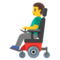 Man in Motorized Wheelchair emoji on Google